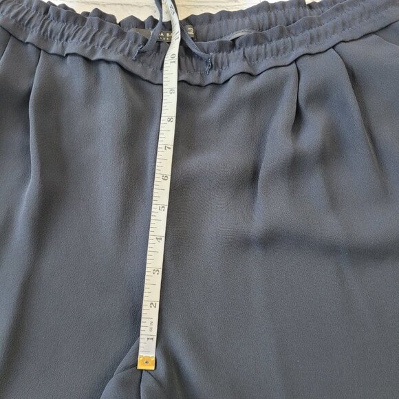 Zara Basic collection women’s navy blue pull on relaxed fit pants size L - Picture 5 of 12